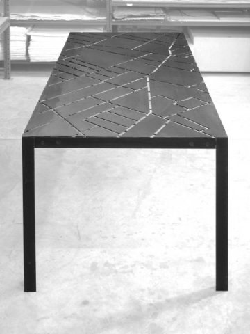 Paisatges d estiu a ran de ma V, Acer, 190 x 80 x 73 cms. 2009_w450_h600